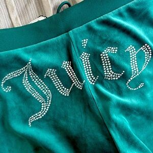 Juicy Couture Rhinestone Velour Pants
